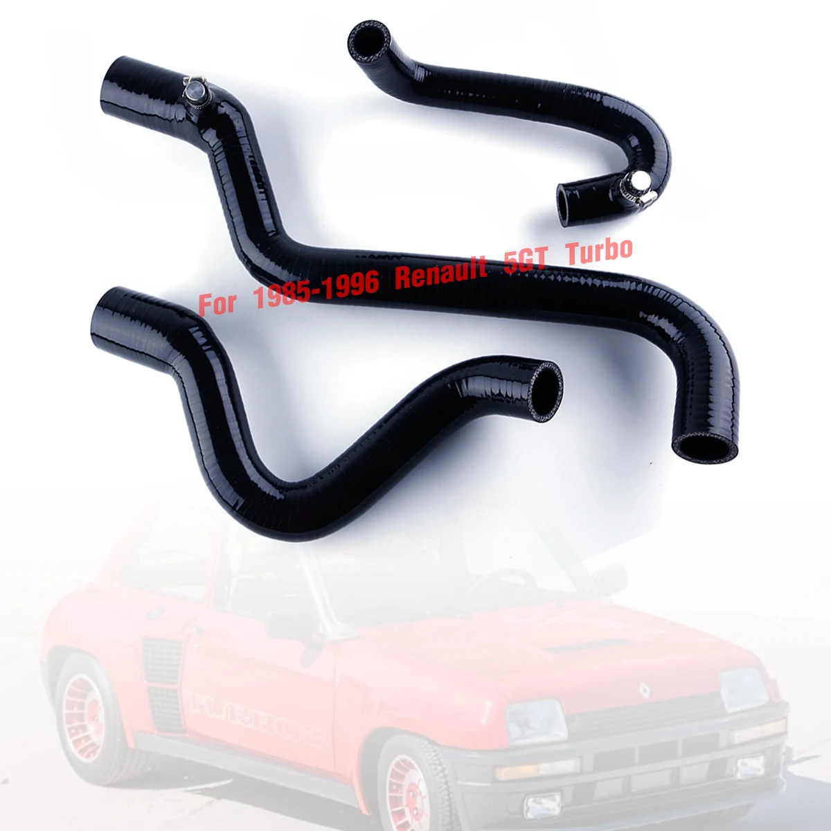 

3 Pcs Tubes For 1985-1996 Renault 5 GT Turbo Parts Main Water Silicone Coolant Hoses Kit Piping 11 Colors