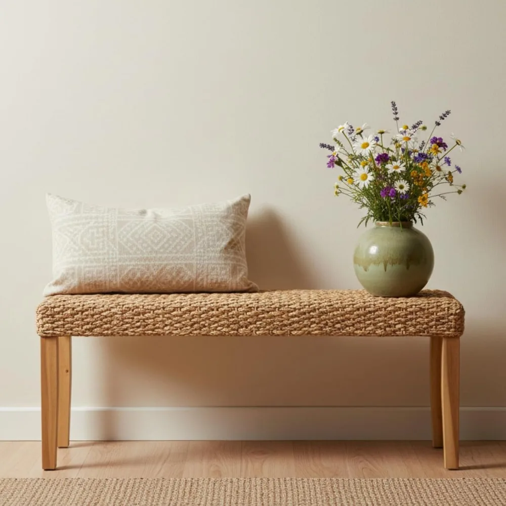 Indoor Bench Wicker…