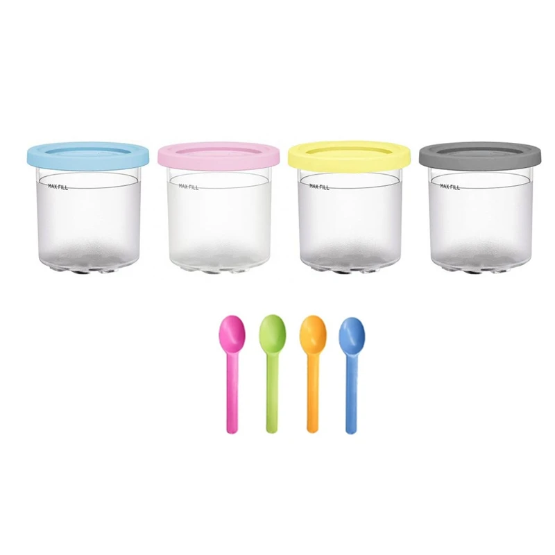 ABUL-4Pack لـ Ninja XSKPLID2CD، متوافق مع NC299AMZ وNC300S Series Cream Ice Cream Makers1 Pint