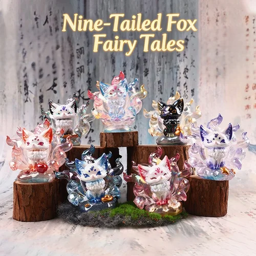 Cute The Legend of the Nine-Tailed Fox Immortal Blind mystery Box Play Doll fox ornament Desktop Decoration birthday Gifts toys