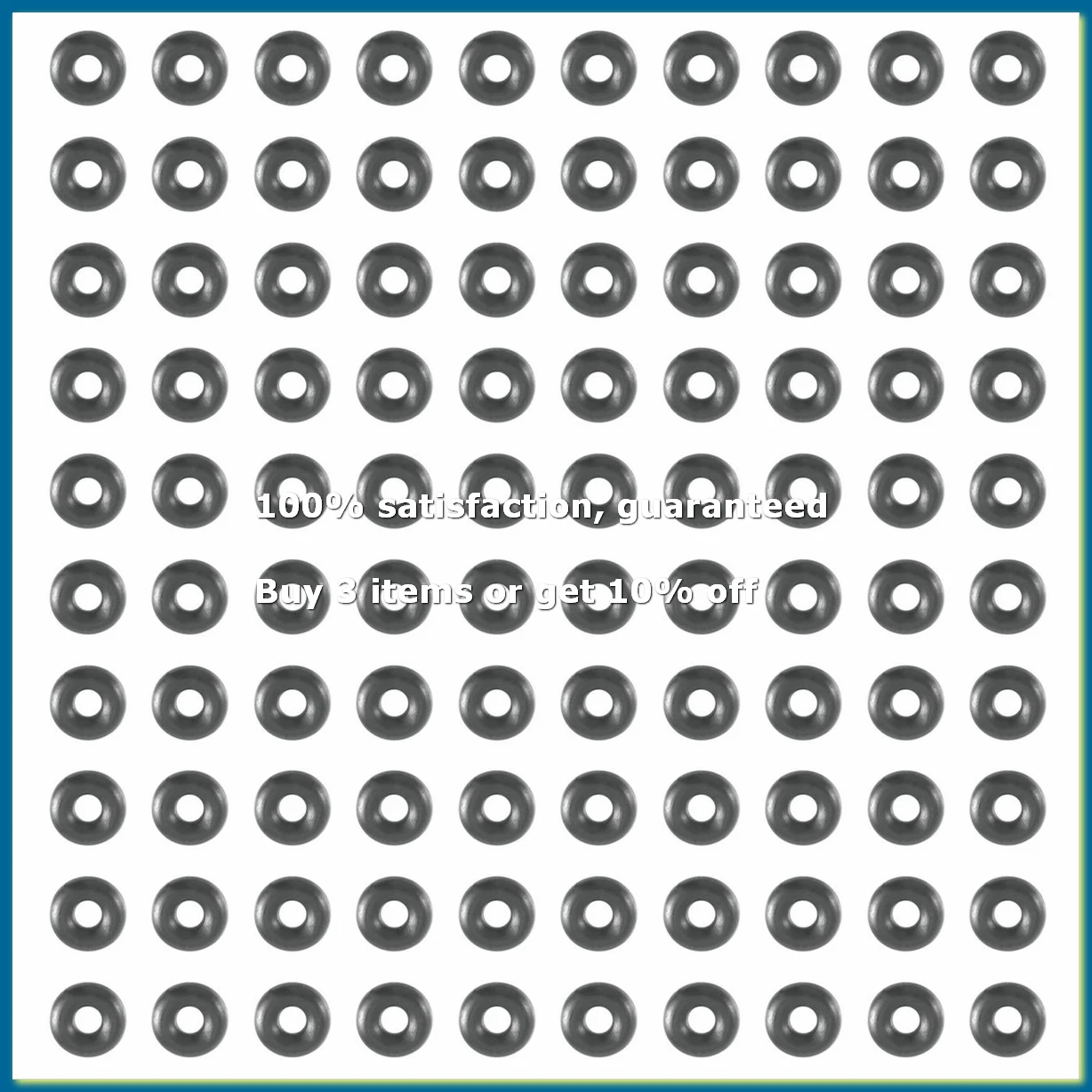100 pcs O-ring in nitrile rubber 6 x 2 mm-DTD2