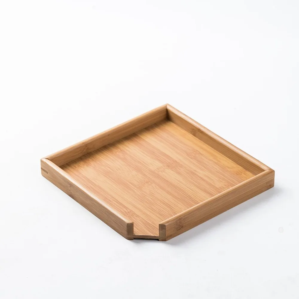 

Creative Square Tea Set Tray Chinese Style Blackwood Bamboo Tea Box Tea Service Gadgets Canister Tea Storage Tray Teaware