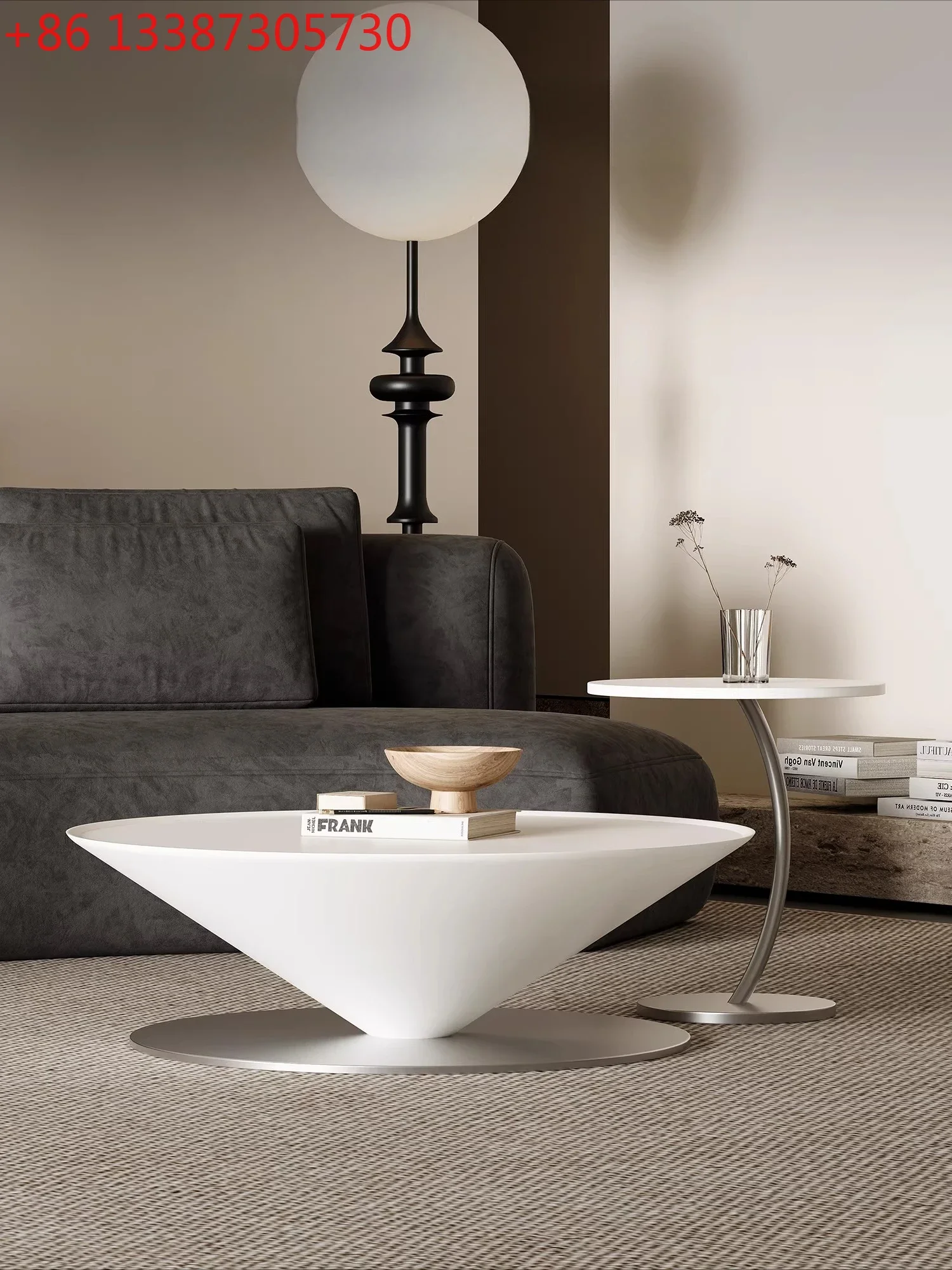 Minimalist coffee table combination high-end artist home living room creative small apartment