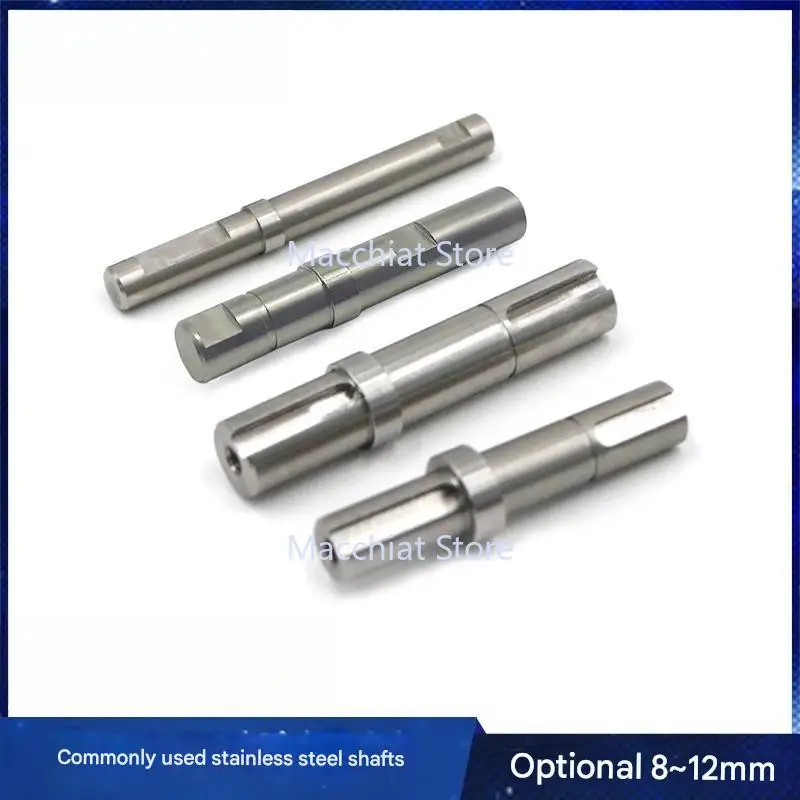 

8 мм 10 мм 12 мм вал из нержавеющей стали, высокоточные прецизионные детали с ЧПУ, подходящие для ремня трансмиссии, шпоночная канавка, пружинная канавка