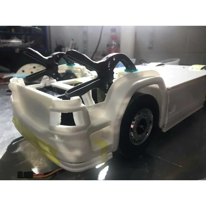 Simulated 3D Printed Plastic Cockpit Body Shell for 1/14 Tamiya RC Dump Truck SCANIA S730 Toys Car Parts