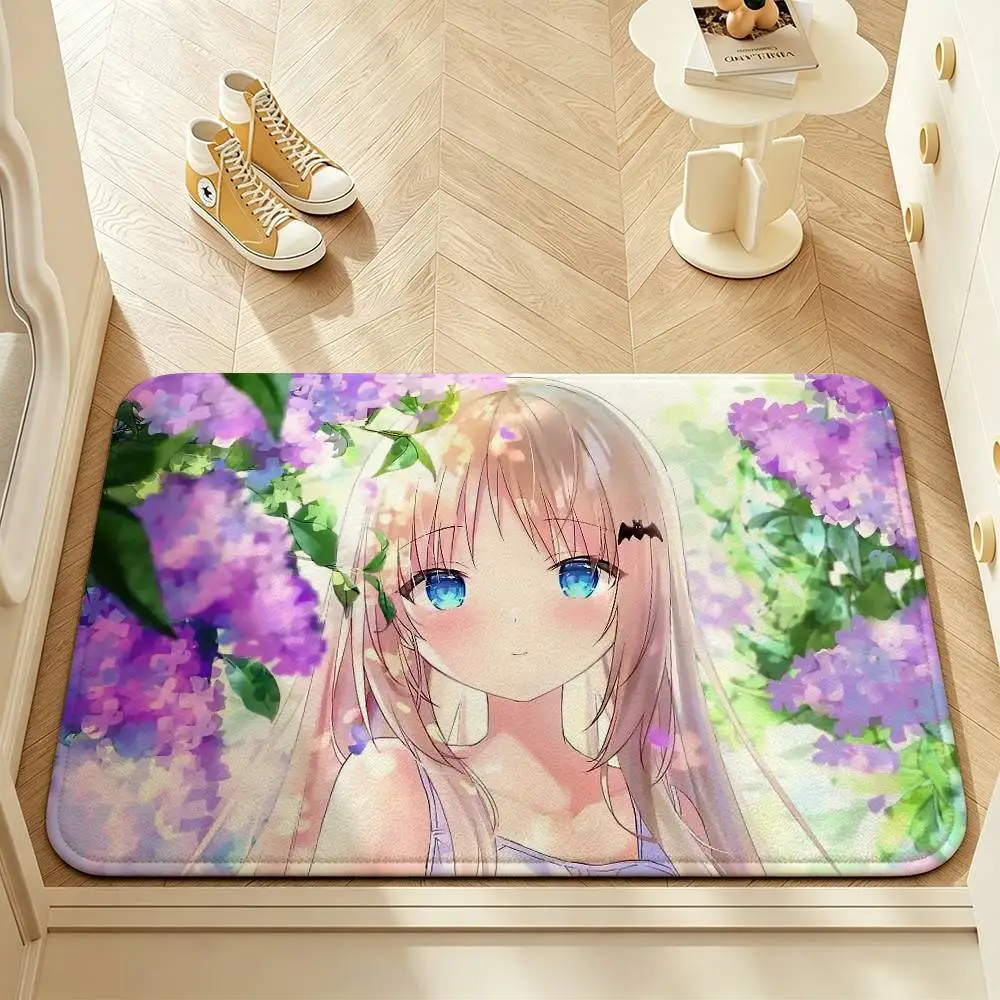 K-Kudryavka Noumi Kud L-Little B-Busters Indoor Short Plush Door Mat Anti-Slip Backing Soft Foot Mat for Entryway Bedroom