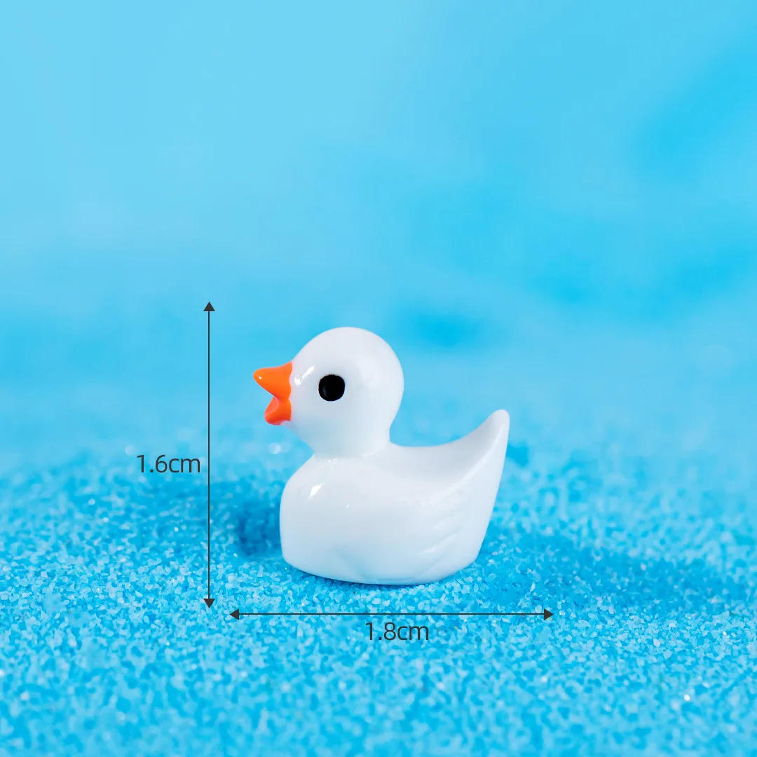 Lot De 100 Mini Canards En Résine Jaune – 1,8 Cm – Pour Aquarium, Jardin Miniature, Décoration DIY