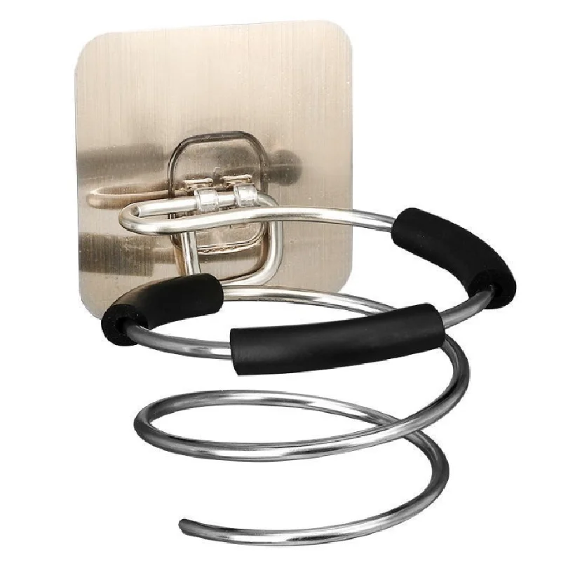 New Spiral Wall Mounted Hair Dryer Storage Organizer Rack Holder Hanger Using In Bathroom Salon Stylist Tool Drier Organize