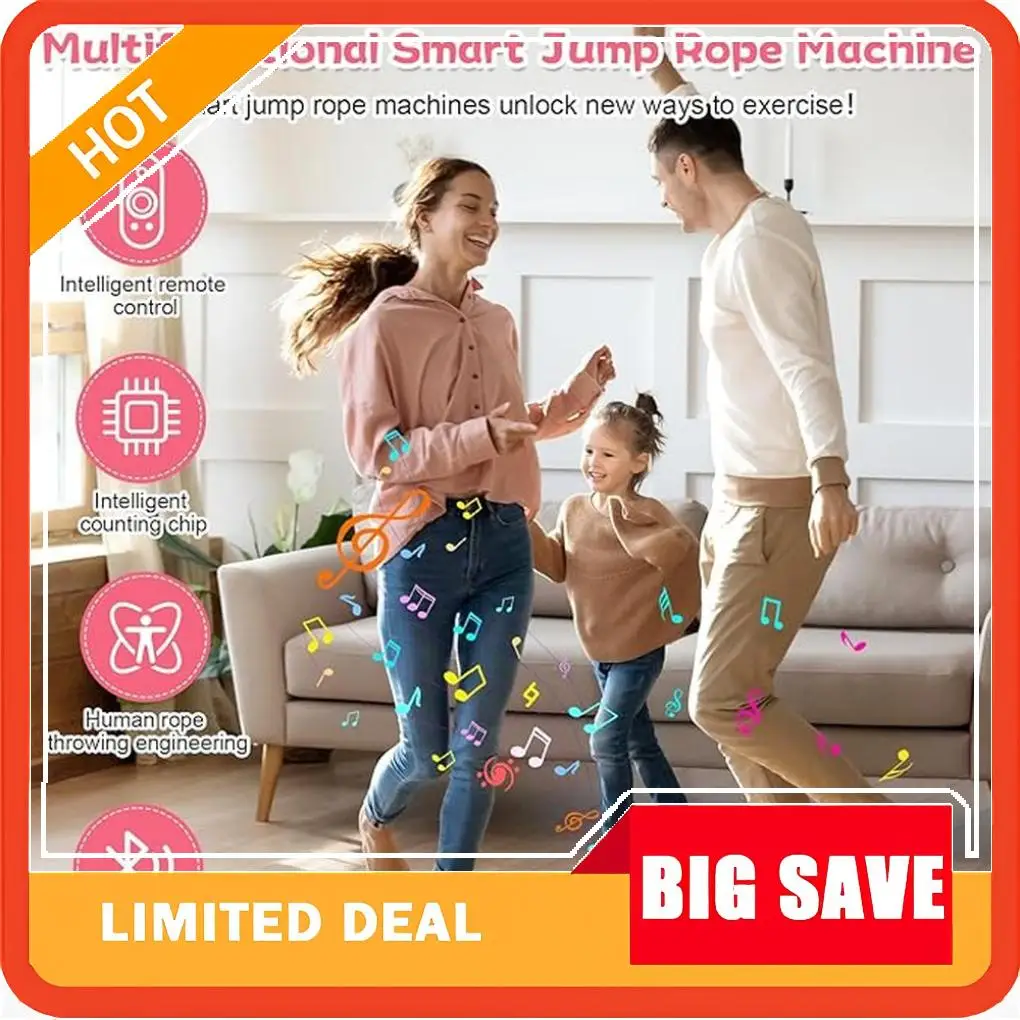 LED Display Jump Rope Smart Bluetooth Electric Automatic Counting Wireless Fitness Equipment Home