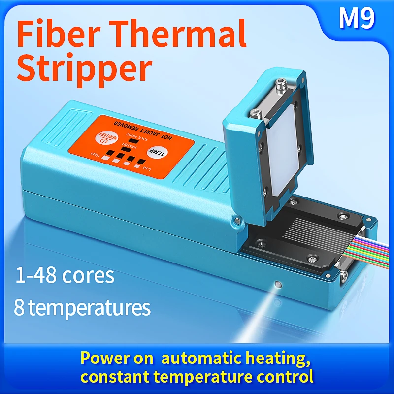 

AUA-M9 Fiber Optic Thermal Stripper Pliers Ribbon Fiber Hot Stripper Heated Fiber Multi Core Cable Wire Stripping Slitter Tool