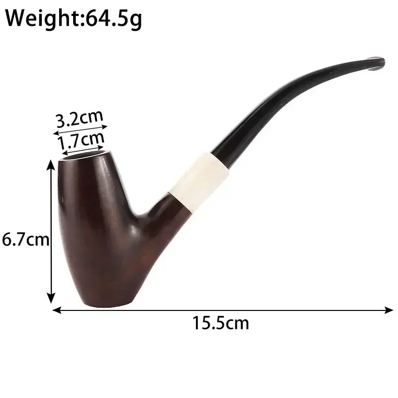 Durable Wooden Pipes Creative  Smoking Tobacco Pipe Cigar Cigarette Holder