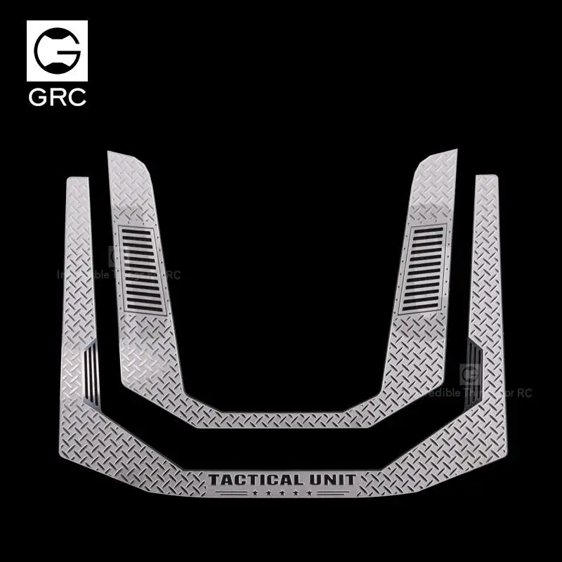 For Trax Trx-4 Trx4 Tactical Unit 82066-4 Metal Sticker Hood Tactical Armor Hood Hood Hood Trim