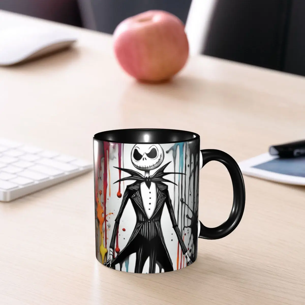Nightmare Before Christmas Coffee Mugs DIY Customized Halloween Movie Jack Skullington Ceramic Tea Milk Mug