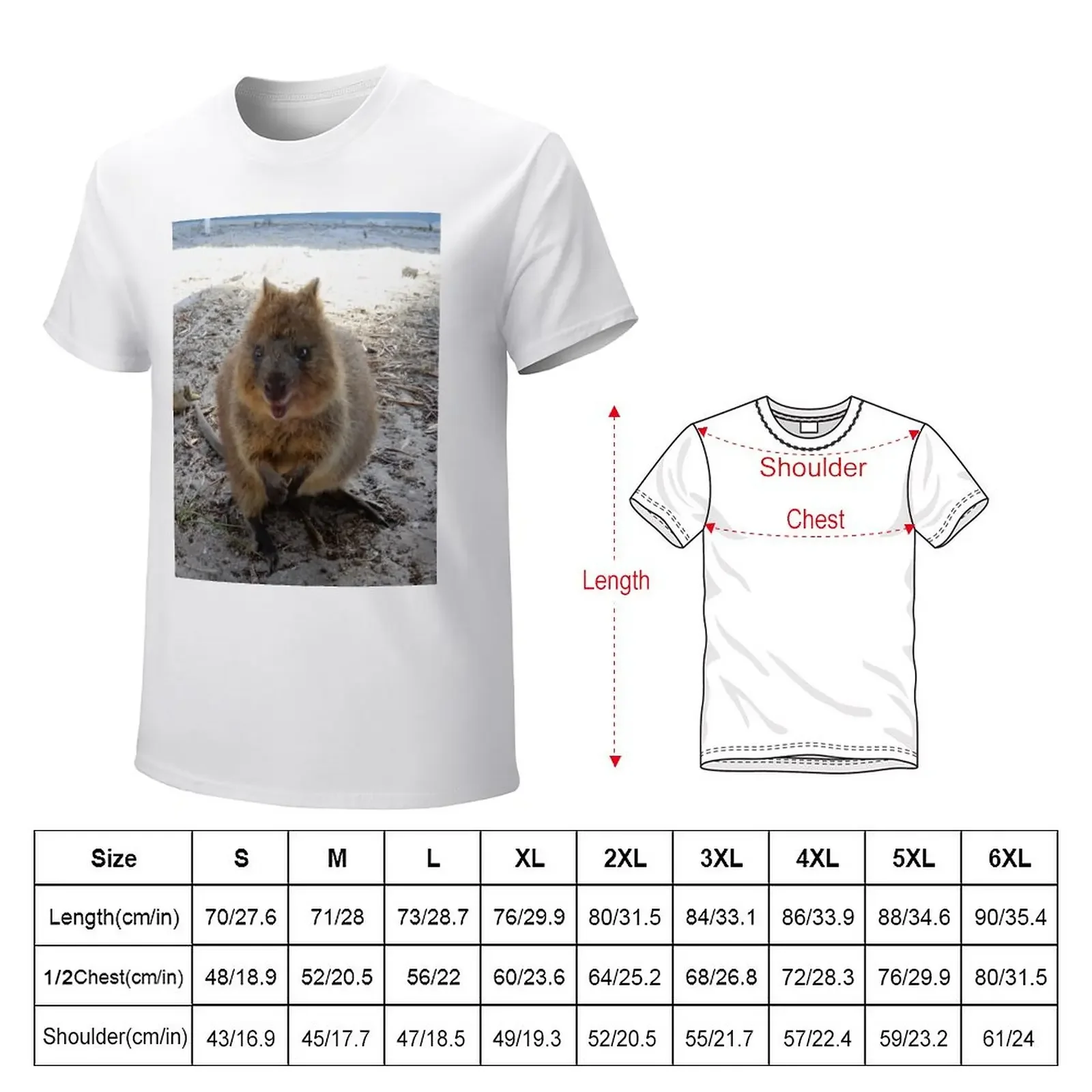 SMILE - Quokka Rottnest Island T-Shirt anime clothes oversized oversized t shirt men tops Unisex Summer Short Sleeve