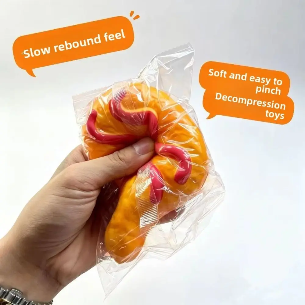 Simulation Slow Rising Squishy Slow Rising Realistic Fried Chicken Drumstick Desktop Decoration Large Sensory Fidget Ball