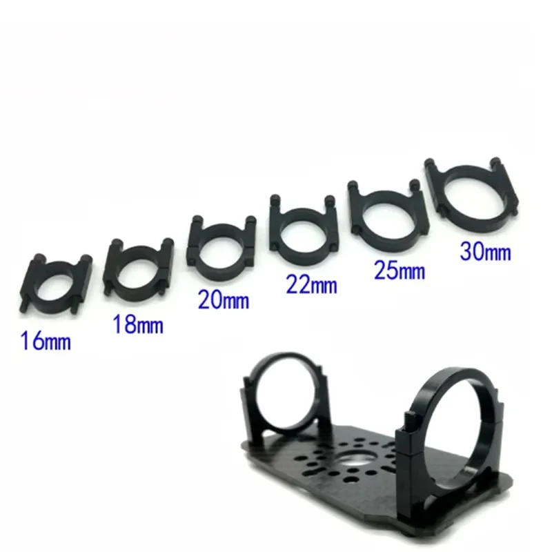 CNC Machining Aluminum Alloy Tube Clamp for 16mm 20mm 22mm 25mm 30mm Carbon Tube Connection Multi-axis Drone Frame Connection