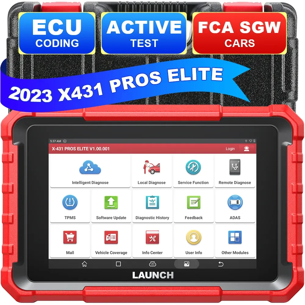 إطلاق أحدث X431 PROS Elite محرك محلل ماسح ضوئي تشخيصي غطاء 98% نموذج سيارة أدوات تشخيص المحرك