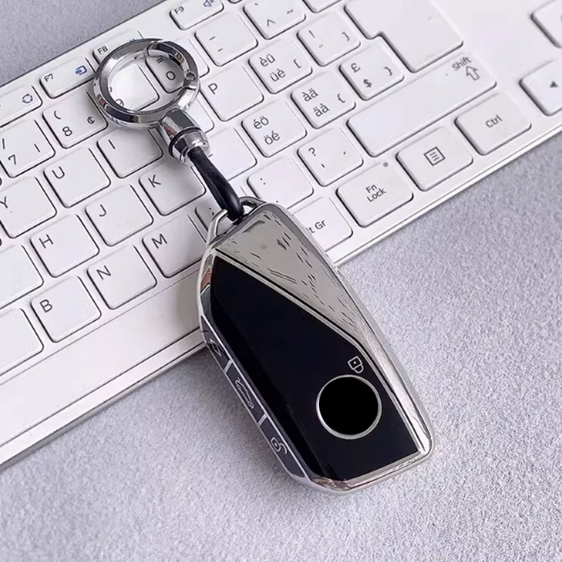 Tpu for BMW 5 Series I5 525 530li 7 735i 740Li X7 X1 U11 2023 I7 G07 LCI XM Remote Car Key Case Cover Fob Keychain Accessories