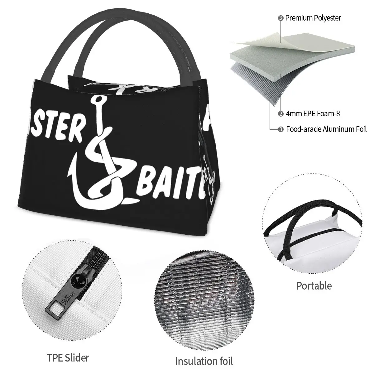 Master Baiter Portable insulation bag for Cooler Thermal Food Office Pinic Container