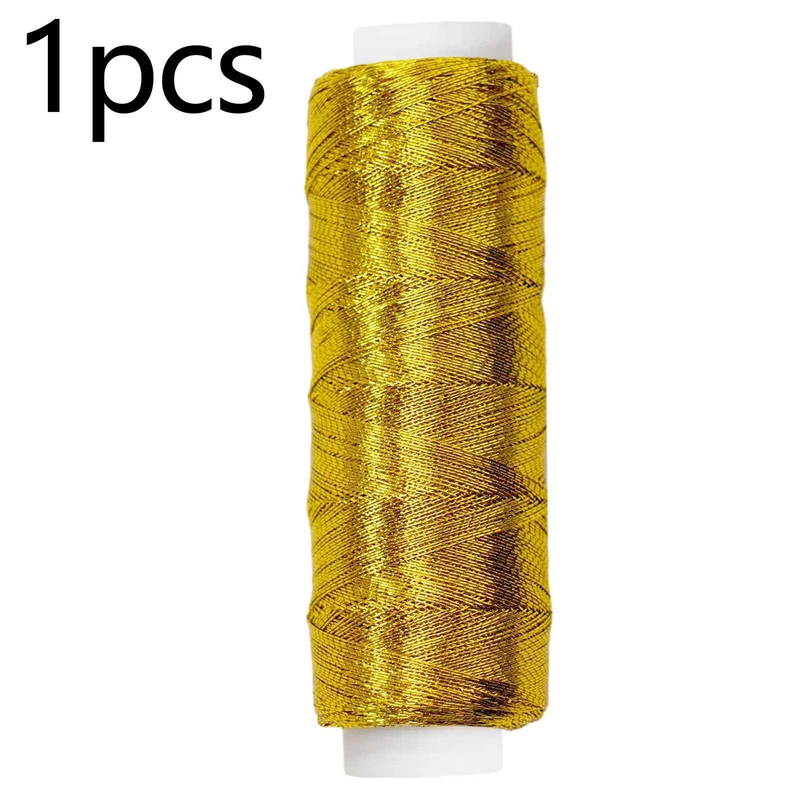 Sewing Thread Glossy Silver And Gold Embroidery Thread Supplies For Patchwork Diy Knitting And Sewing Hand Making 200m
