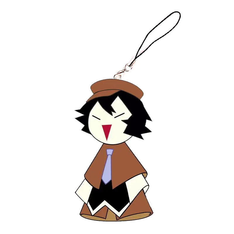 Anime Klasszikus japán nyelv Eltévedt Kutya Ábra nakajima atsushi edogawa rampo dazai osamu akril keychain Medál Mobil telefon decoratie ajándékok