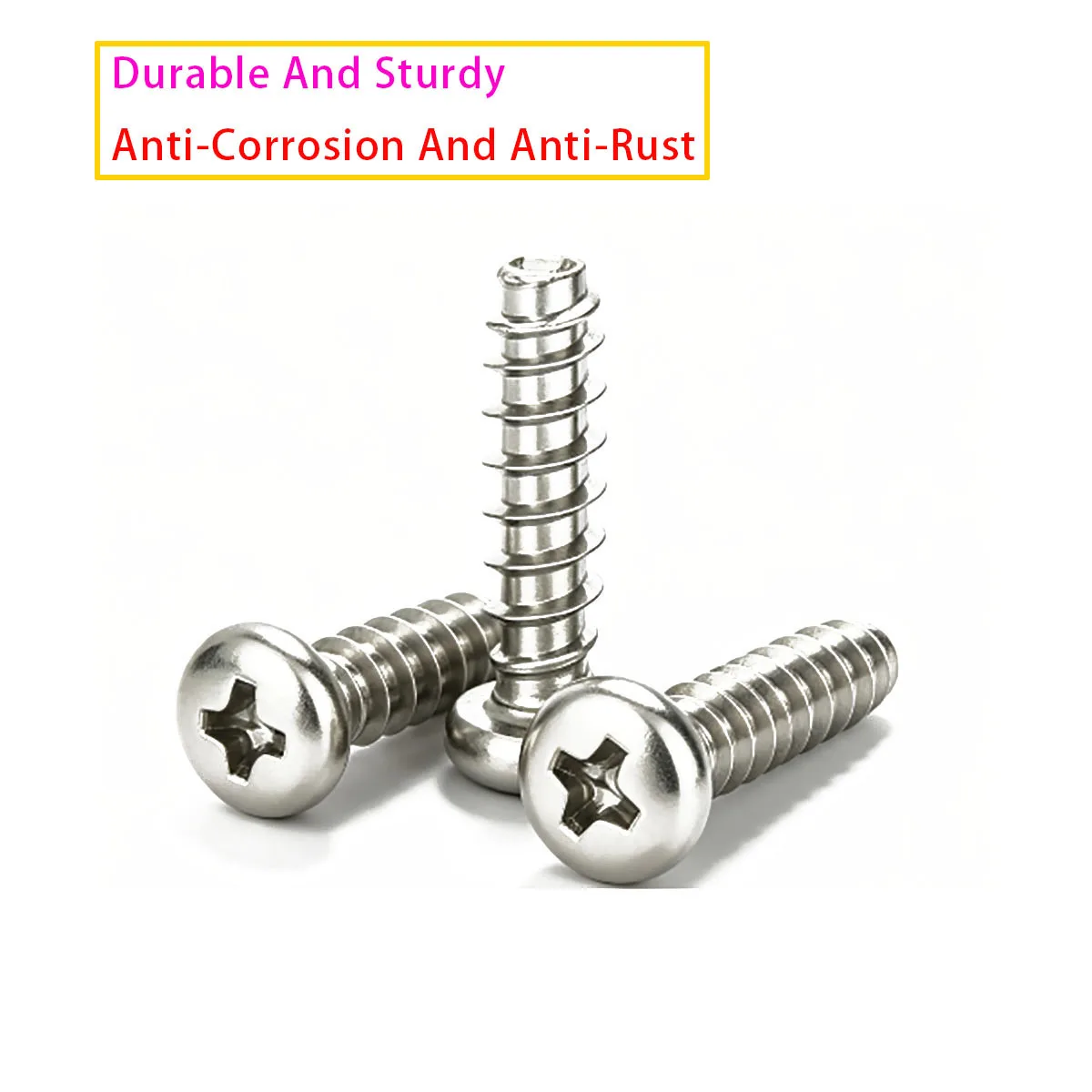 Carbon Steel Cross Round Head Flat Head Self Tapping Screw M1.2 M1.7 M2 M2.6 M3 M4 M5