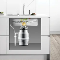 550W Kitchen Garbage Disposal Crusher Food Waste Disposers Stainless Dteel Grinder Appliances