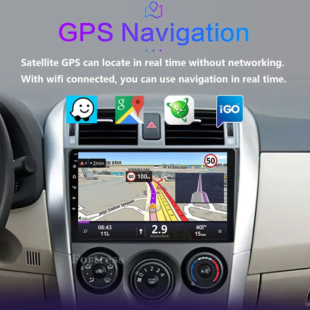 أندرويد 16 كوالكوم 2K QLED لتويوتا كورولا 10 E140 E150 2006- 2013 راديو السيارة الاندورويد مشغل فيديو الوسائط المتعددة CarPlay ستيريو