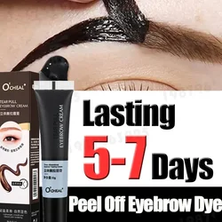 Eyebrow Gel Makeup Tearing Waterproof Long Lasting Semi-Permanent Tattoo Dye DIY Natural Brow Gel Tattoo Tint Cosmetic  4 Color