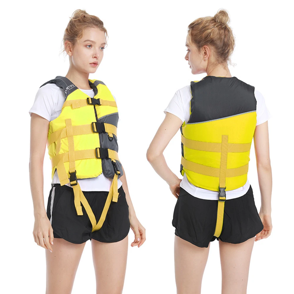 

New Portable Adult Life Jacket Oxford Cloth Buoyancy Vest Water Sports Kayak Fishing Swimming Surfing Rowing Safety Life Jacket