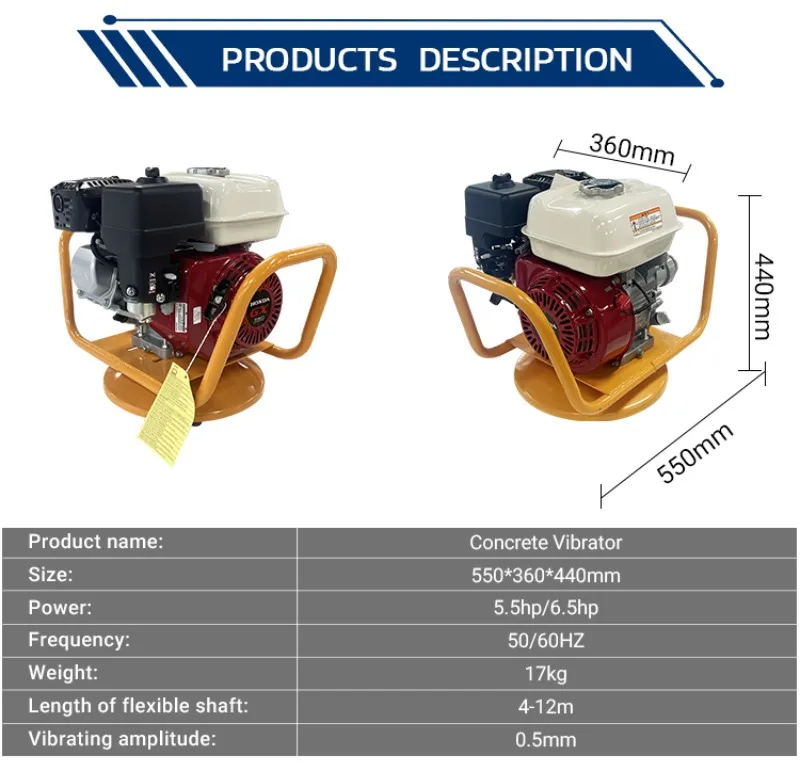 GZD Frame Vibrator 5.5/6 Plant Supply Concrete Machinery for Construction and Foundation Works