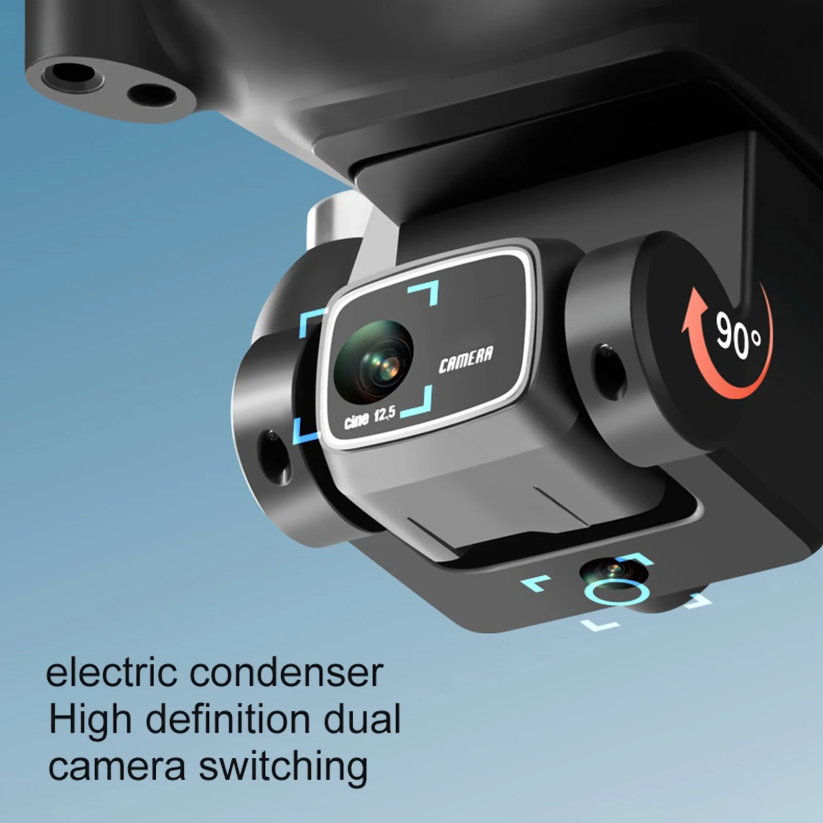 원격 제어 드론 4K 듀얼 카메라 장애물 회피 브러시리스 모터 RC 쿼드콥터 드론(어린이 성인용 보관 가방 포함)