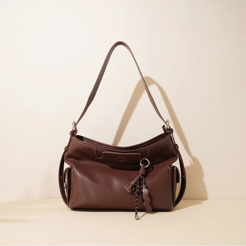 

Luxury Paris Style Women Tote Bag High End Leather Classic Vintage Crossbody Messenger Handbag