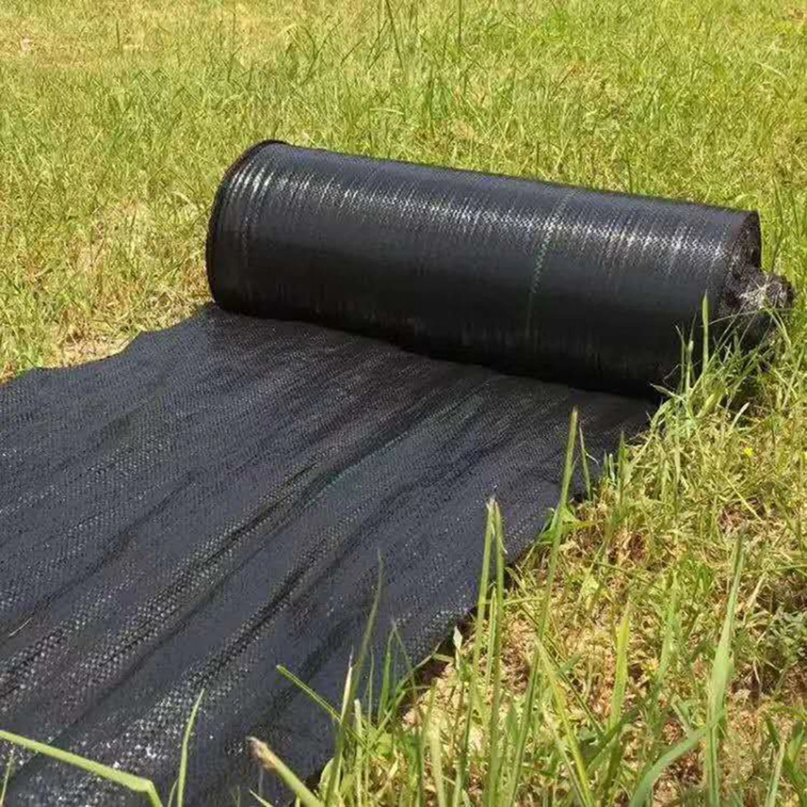 

Plastic Black Mulch Weed Membrane Sheet Mat Woven Grasscloth PP Fabric Weave Garden Landscape Breathable Ground Cover