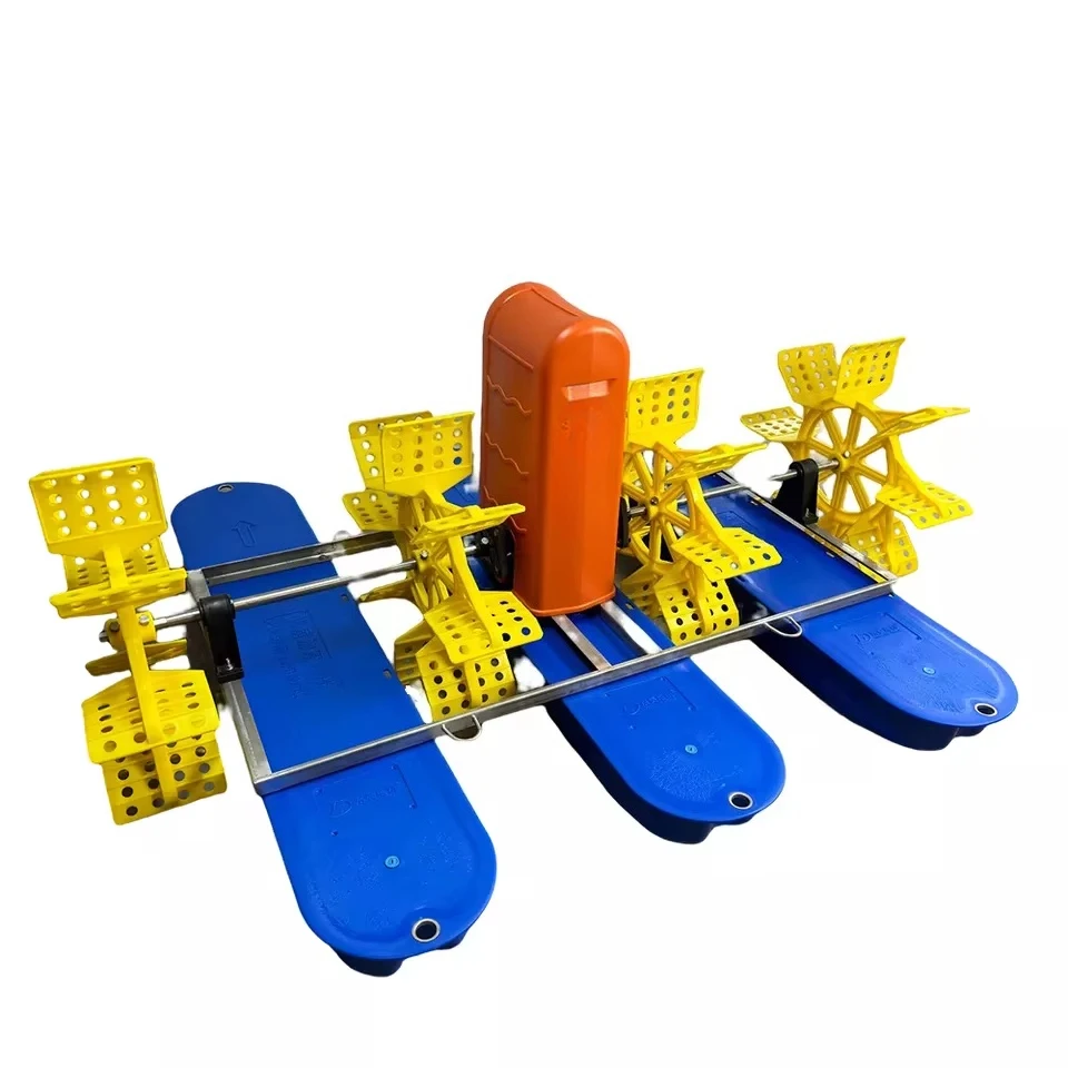 Wholesale Solar Powered Aerators 4 Paddle Wheel Long Life Service Oxygen Increasing Pump for Fish Farm Pond Aerator