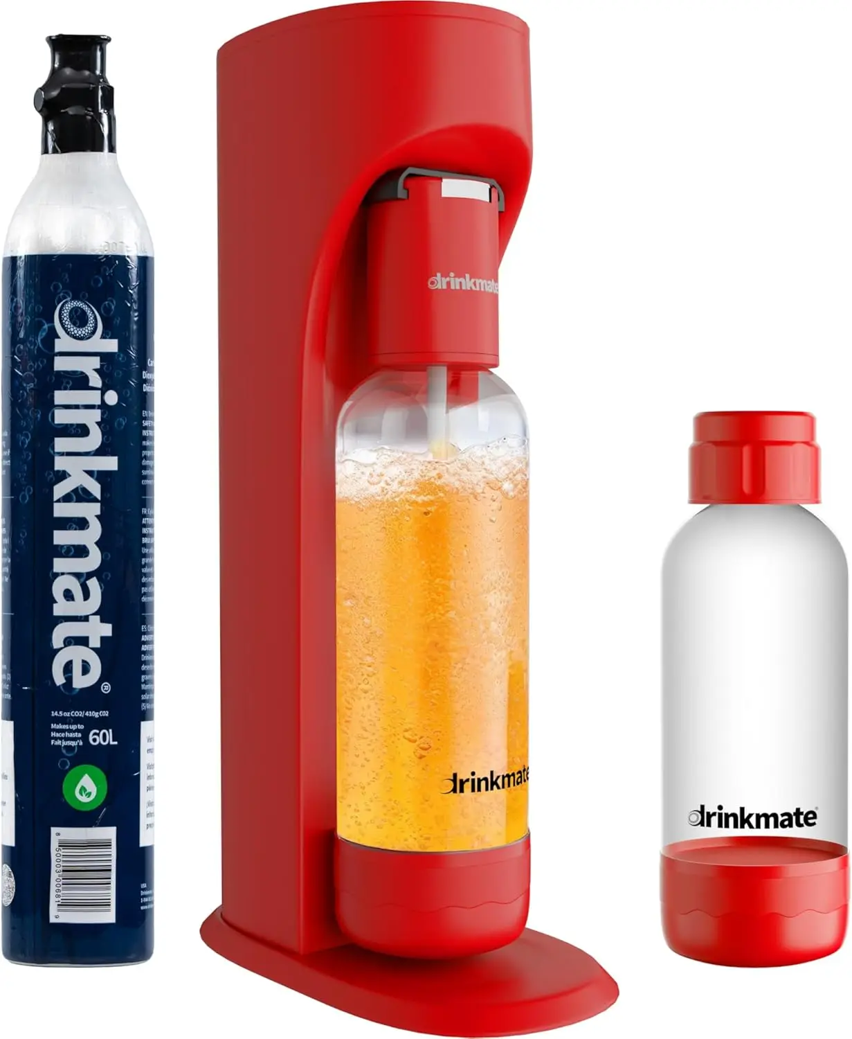 

OmniFizz Sparkling Water and Soda Maker, Carbonates Any Drink, Special Bundle - Includes 60L CO2 Cylinder, Two Carbonation Bottl