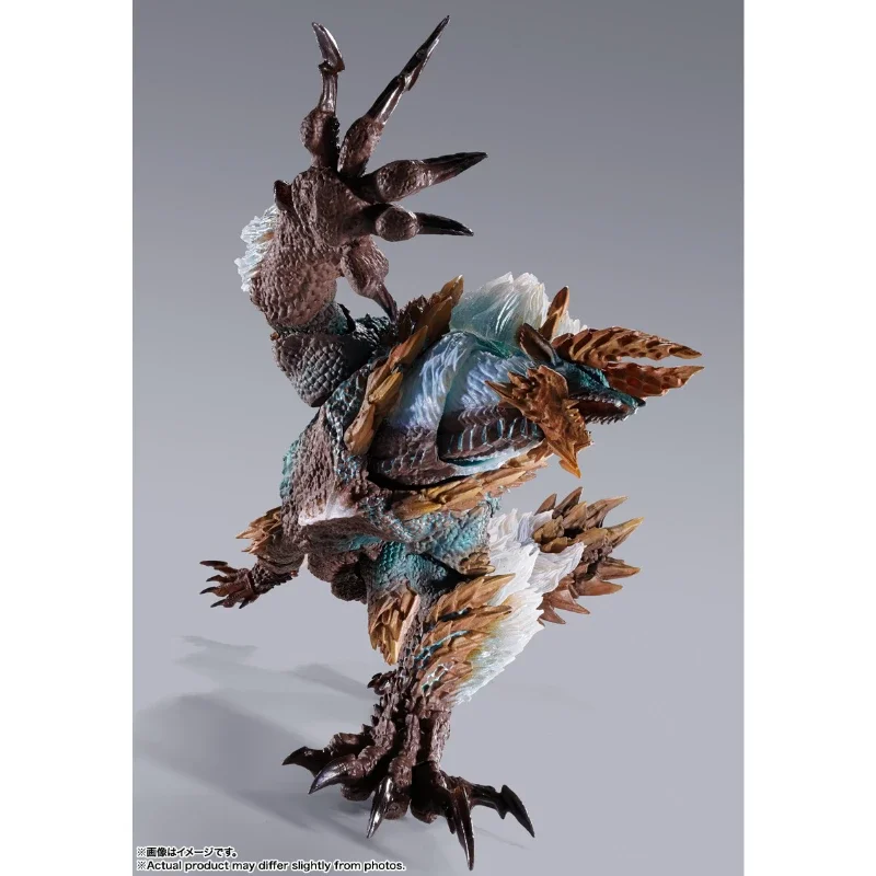 100% Original Bandai S.H.MonsterArts SHM Monster Hunter Zinogre 20th Anime Action Figure Toy Gift Model Collection