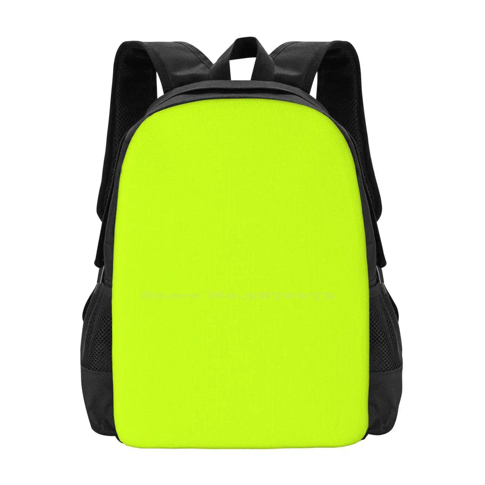 Bright Green Lime Neon Color Hot Sale Schoolbag Backpack Fashion Bags Green Background Lime Neon Abstract Texture Light