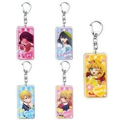 Japan OSHI NO KO Anime Figures Hoshino Rubii Arima Kana Kurokawa Akane Cosplay Acrylic Keychains Bag Keyring Fans Birthday Gift