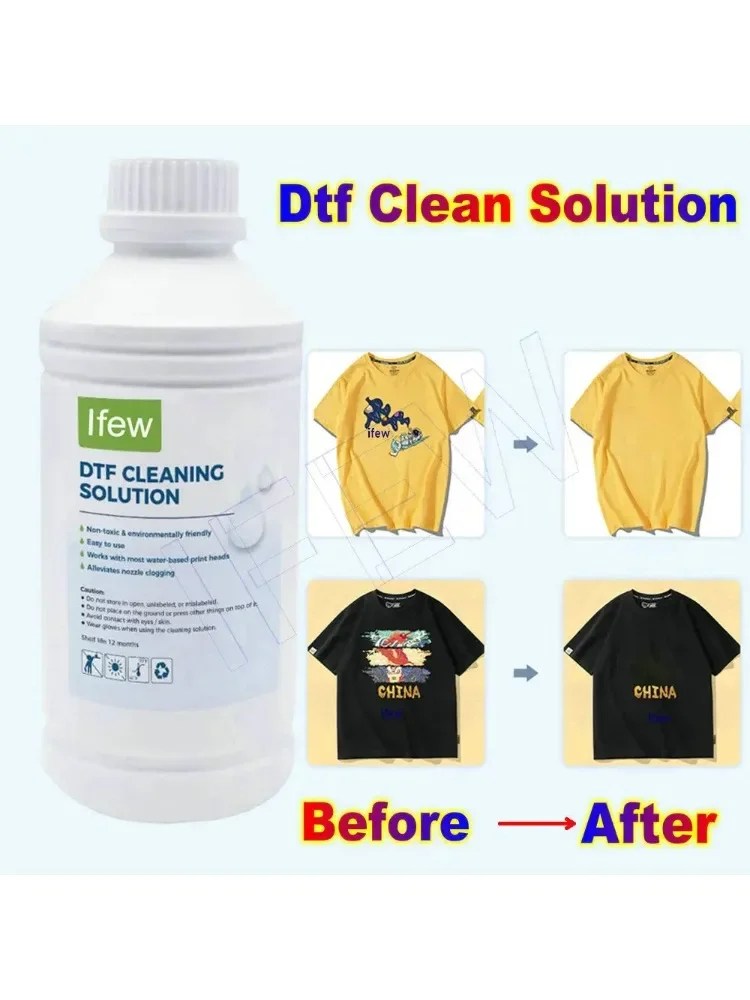 Płyn do usuwania DTF, płyn do usuwania winylu tekstylnego, preparat do usuwania farby DTF z odzieży, płyn do usuwania kleju winylowego z tkanin i koszulek, płyn do czyszczenia farby. — zdjęcie produktu 7