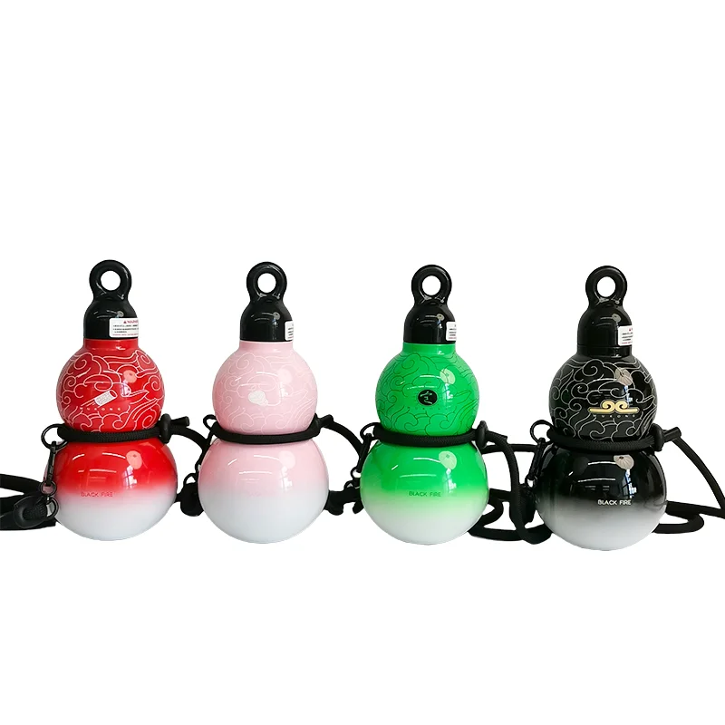 Gourd Water Bottle with Strap, 580ml Portable Sport Water Bottle, for Hot/Cold Drinks Drop Proof Leak Proof  Gourd Bottle