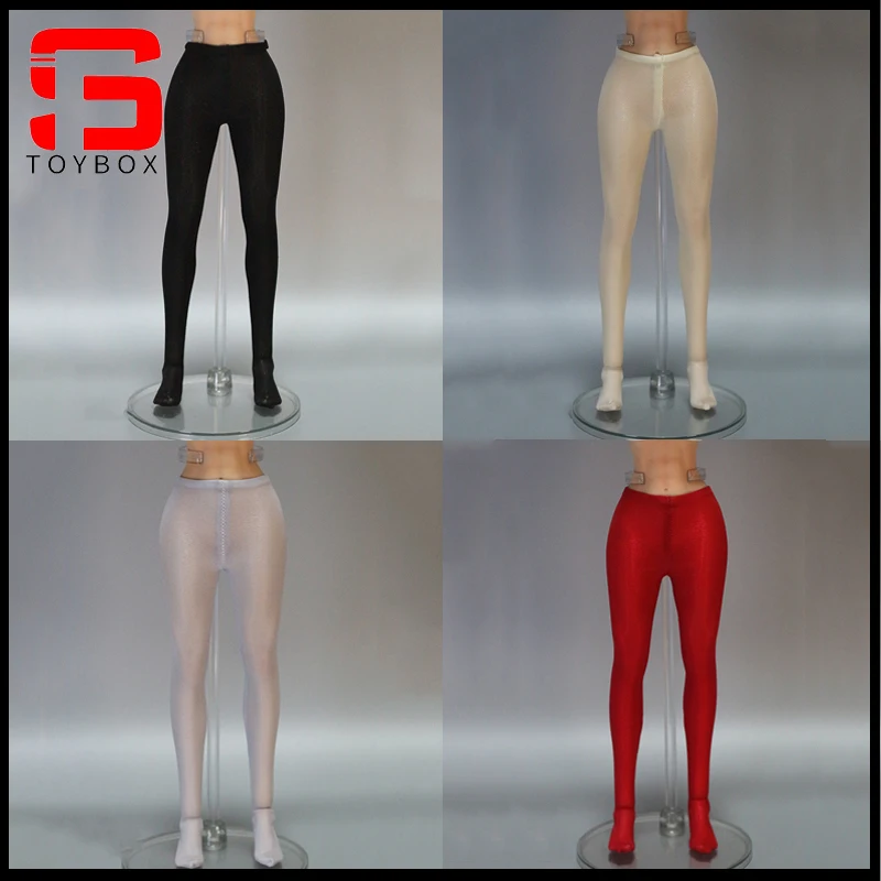 HAILI TOYS Rajstopy damskie z cienkiego jedwabiu lodowego w skali 1/6, akcesoria do ubrań, pasują do 12-calowych figurek żołnierzy, lalek i figurek akcji.