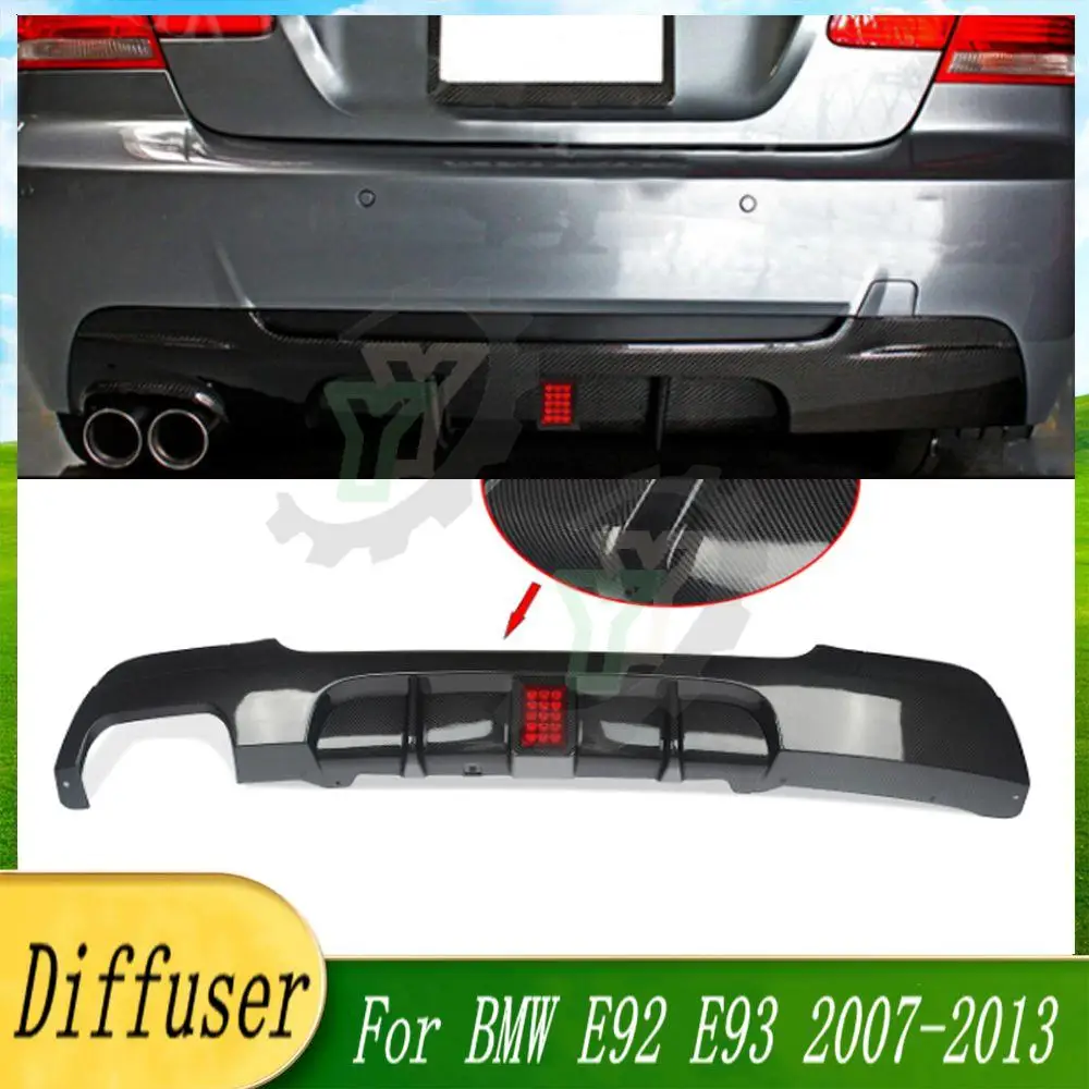 Car Rear Bumper Diffuser Spoiler Lip Splitter Rear Bumper Lip Protector Guard For BMW E92 E93 325i M Sport 2007 2008 2009 2013