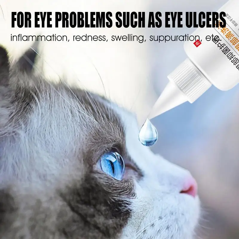 Cat Tear Stain Remover Natural Tear Stain Remover Liquid Pet Eye Drop For All Dogs And Cats Pet Soothing Eye Stain Remover