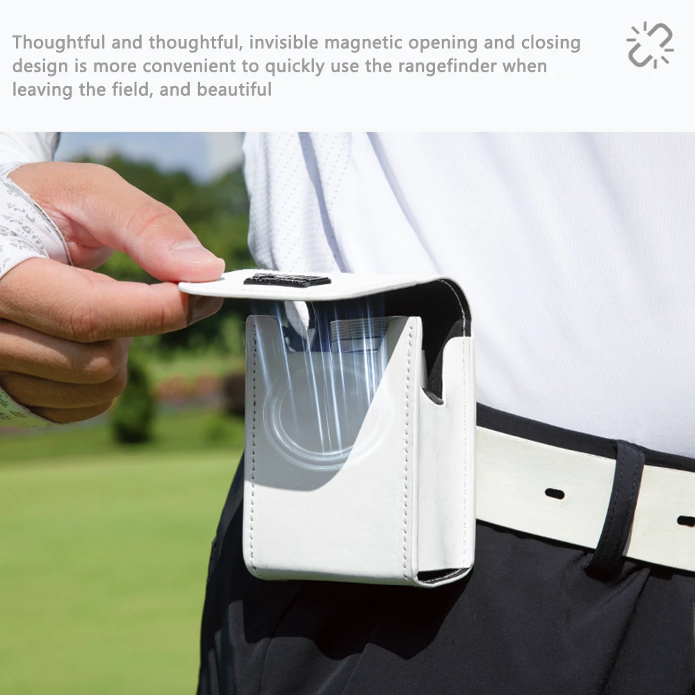 

Golf Rangefinder Shell Case,Portable Magnetic Golf Rangefinder Case Universal Range Finder Carry Bag