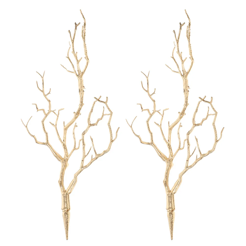 

2pcs Artificial Tree Branches Fake Branches Decorative Vase Filler Home Decor Simulated Plastic Twigs For Living Room Bedroom
