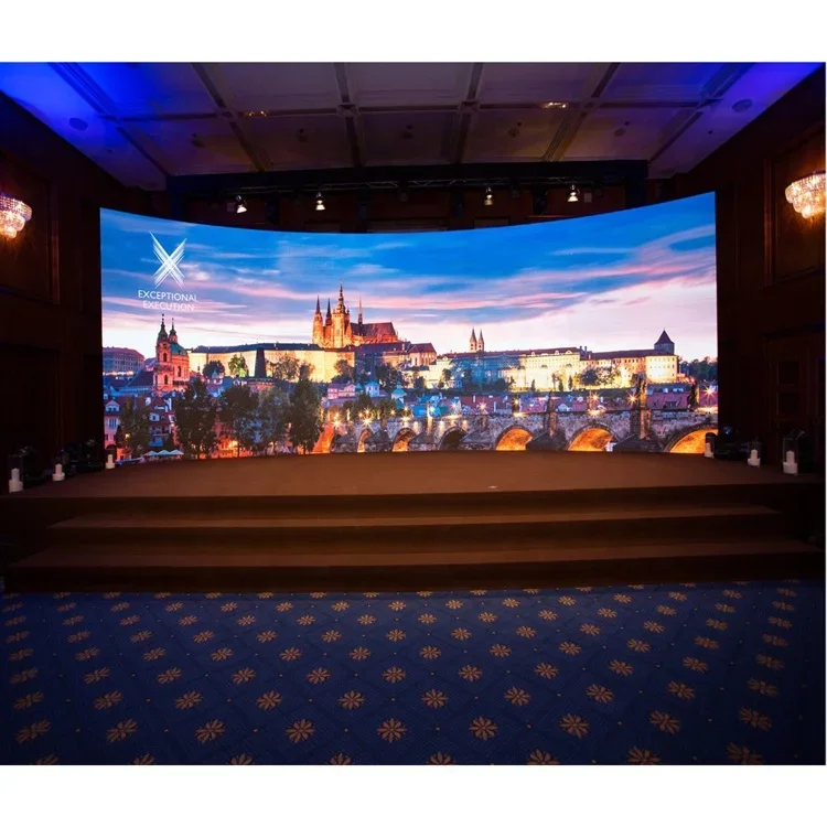 Best Seller P1.9 P2.6 P2.9 P3.91mm Led Video Wall Indoor Curved Rental Display Exhibition Booth Stage Backdrop Screen Panels