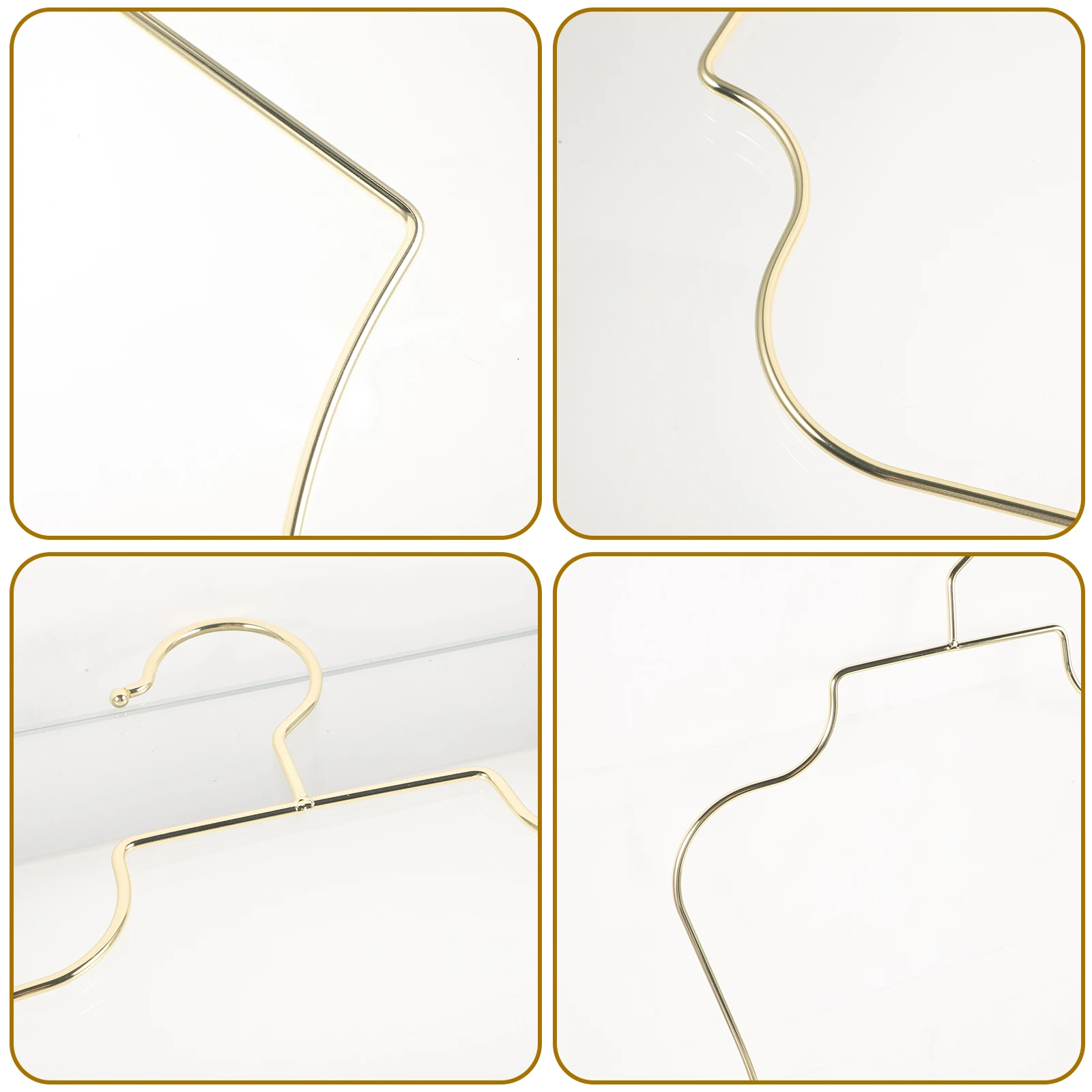

Metal Swimsuit Clothes Kids Toddler Kids Hangers Bikini Baby Hangers Rack Gold Smooth Strong Capacity Saving