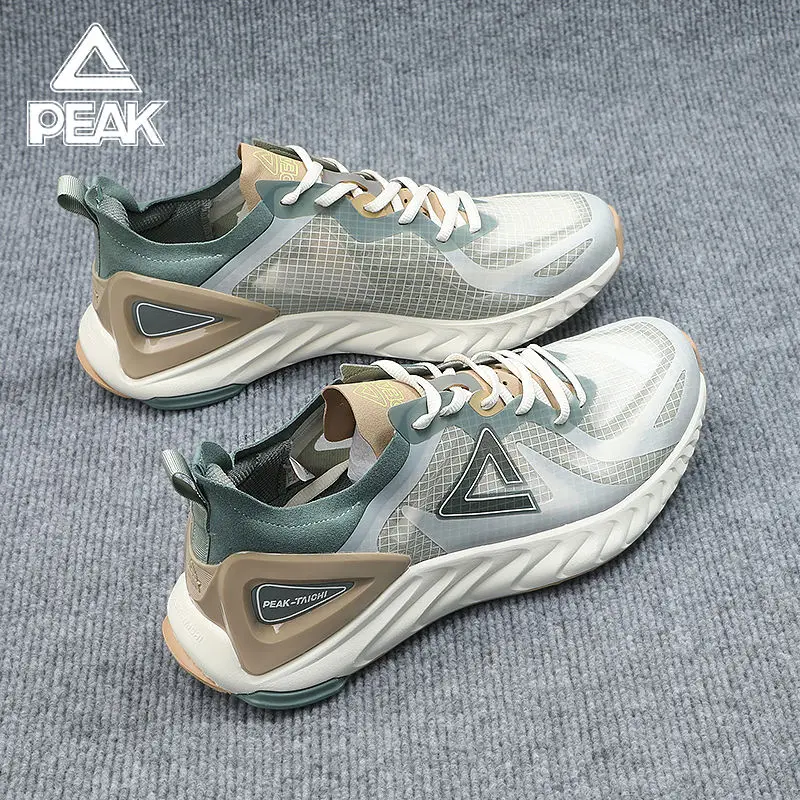 

PEAK Sneakers 1.0 Plus State Extreme Summer Thin Running Lightweight Cushioning Breathable Sneakers Student Running Shoes Men