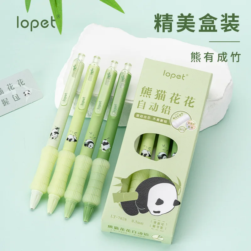 36 pcs/lot Creative Panda Mechanical Pencil Cute 0.5mm Student Automatic Pen For Kid School Office Supply